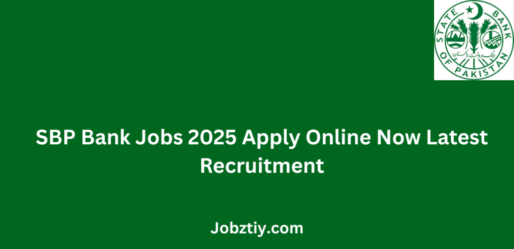 SBP Bank Jobs 2025 Apply Online Now Latest Recruitment